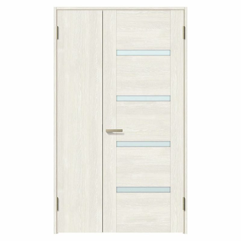 室内ドア 親子ドア ラシッサS LGR ノンケーシング枠 1220 W1188×H2023mm ガラス入りドア 錠付き/錠なし リクシル LIXIL 屋内 セミオーダー 建具 ドア 木製 おしゃれ 室内ドア 交換 リフォーム DIY 【リフォームおたすけDIY】