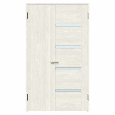 室内ドア 親子ドア ラシッサS LGR ノンケーシング枠 1220 W1188×H2023mm ガラス入りドア 錠付き/錠なし リクシル LIXIL 屋内 セミオーダー 建具 ドア 木製 おしゃれ 室内ドア 交換 リフォーム DIY 【リフォームおたすけDIY】