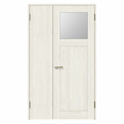 室内ドア 親子ドア ラシッサS LGJ ノンケーシング枠 1220 W1188×H2023mm ガラス入りドア 錠付き/錠なし リクシル LIXIL 屋内 セミオーダー 建具 ドア 木製 おしゃれ 室内ドア 交換 リフォーム DIY 【リフォームおたすけDIY】