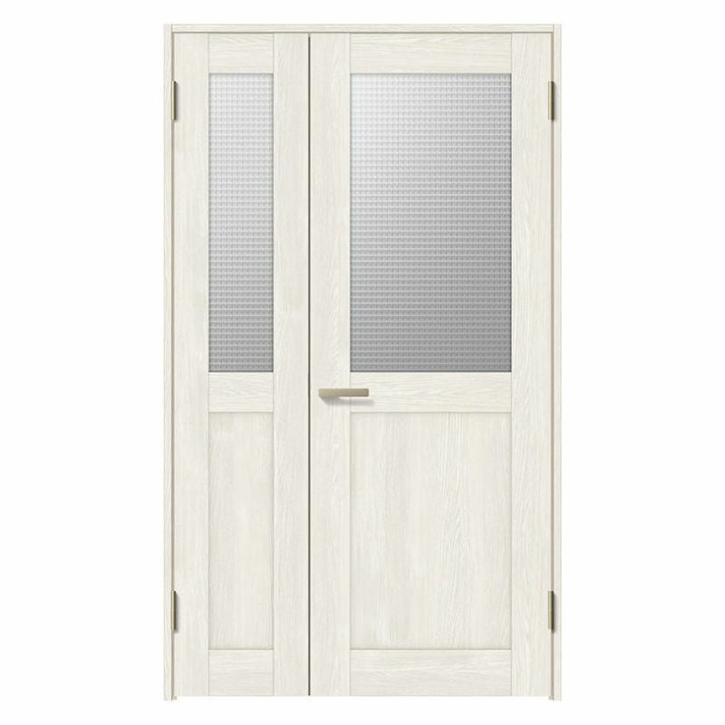 室内ドア 親子ドア ラシッサS LGH ノンケーシング枠 1220 W1188×H2023mm ガラス入りドア 錠付き/錠なし リクシル LIXIL 屋内 セミオーダー 建具 ドア 木製 おしゃれ 室内ドア 交換 リフォーム DIY 【リフォームおたすけDIY】