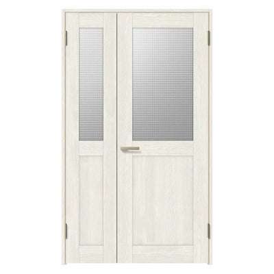 室内ドア 親子ドア ラシッサS LGH ノンケーシング枠 1220 W1188×H2023mm ガラス入りドア 錠付き/錠なし リクシル LIXIL 屋内 セミオーダー 建具 ドア 木製 おしゃれ 室内ドア 交換 リフォーム DIY 【リフォームおたすけDIY】