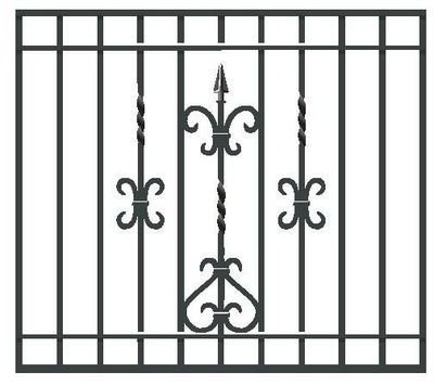 鋳物面格子 ブリティッシュ型 07407 W1010×H896mm 壁付 LIXIL/TOSTEM リクシル/トステム 窓サッシ アルミ面格子 デザイン格子 おしゃれ 後付け リフォーム DIY