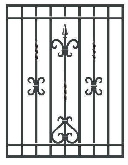 鋳物面格子 ブリティッシュ型 06009 W810×H1096mm 壁付 LIXIL/TOSTEM リクシル/トステム 窓サッシ アルミ面格子 デザイン格子 おしゃれ 後付け リフォーム DIY