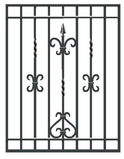 鋳物面格子 ブリティッシュ型 06009 W810×H1096mm 壁付 LIXIL/TOSTEM リクシル/トステム 窓サッシ アルミ面格子 デザイン格子 おしゃれ 後付け リフォーム DIY