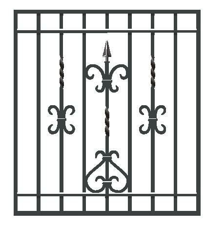 鋳物面格子 ブリティッシュ型 06007 W810×H896mm 壁付 LIXIL/TOSTEM リクシル/トステム 窓サッシ アルミ面格子 デザイン格子 おしゃれ 後付け リフォーム DIY