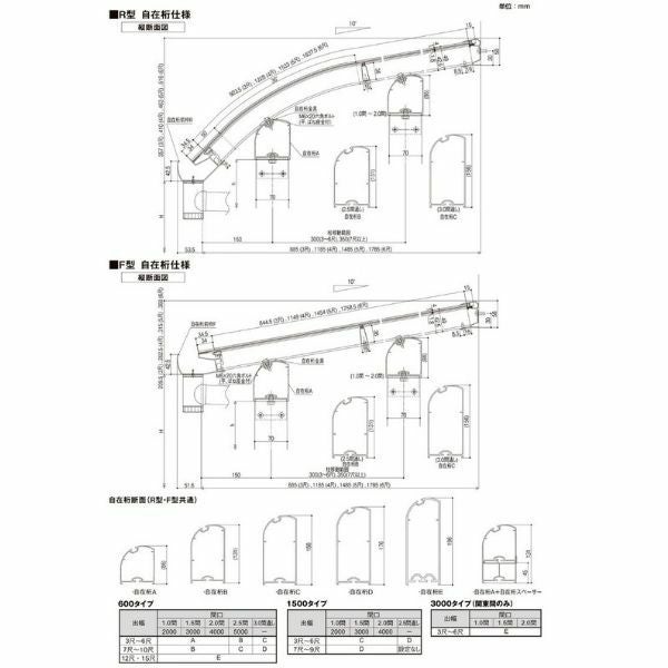 テラス屋根 スピーネ リクシル 間口4000×出幅2385mm テラスタイプ 屋根F型 耐積雪対応強度20cm 自在桁 リフォーム DIY 10枚目