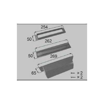 LIXIL/TOSTEM ドア引戸用部品 ポスト 玄関店舗勝手口引戸：光悦菩提樹用ポストセット[L1Y90] [リクシル][トステム]