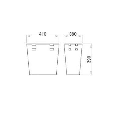 LIXIL/TOSTEM 住器用部品 洗面 キャビネット 収納パーツ：ランドリーバスケット W450用[KAAJQZZ4200] [リクシル][トステム] 2枚目