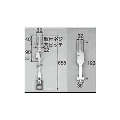 LIXIL/TOSTEM 窓サッシ用部品 錠 雨戸：雨戸錠セット[GAAZ02] [リクシル][トステム]