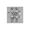 LIXIL/TOSTEM ドア引戸用部品 錠 玄関店舗勝手口テラスドア 把手：握り玉セット[FNMZ140] [リクシル][トステム]