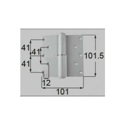 LIXIL/TOSTEM ドア引戸用部品 丁番 玄関店舗勝手口テラスドア：丁番II型 プレナス用左吊 R[DCLZ813] [リクシル][トステム] 2枚目