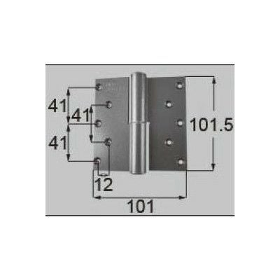 LIXIL/TOSTEM ドア引戸用部品 丁番 玄関店舗勝手口テラスドア：丁番II型 プレナス用右吊 R[DCLZ811] [リクシル][トステム]