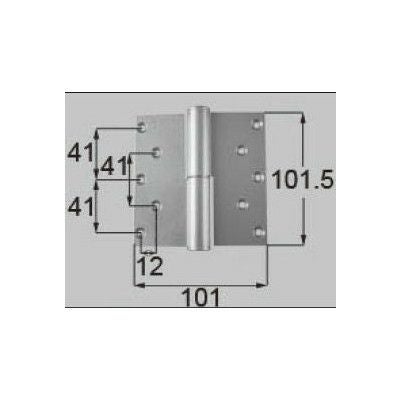 LIXIL/TOSTEM ドア引戸用部品 丁番 玄関店舗勝手口テラスドア：丁番 プレナス用右吊 R[DCLZ717] [リクシル][トステム] 2枚目