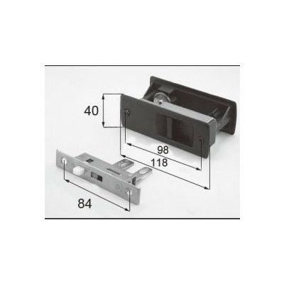 LIXIL/TOSTEM ドア引戸用部品 錠 玄関店舗勝手口引戸 引手錠：戸先内外錠セット[DAAZH20] [リクシル][トステム]