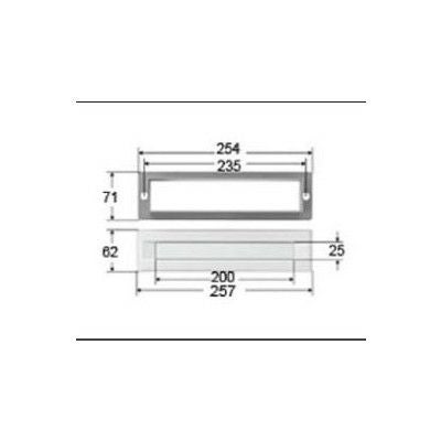 LIXIL/TOSTEM ドア引戸用部品 ポスト 玄関店舗勝手口テラスドア：ポストセット[D1Y47] [リクシル][トステム]
