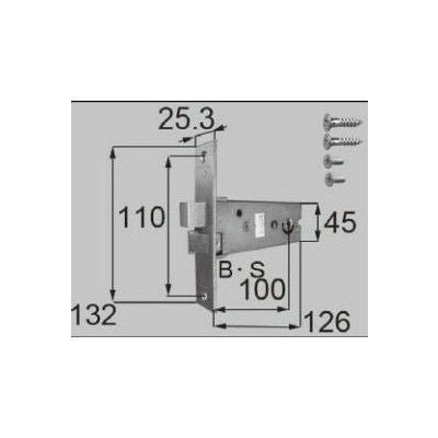 LIXIL/TOSTEM ドア引戸用部品 錠 玄関店舗勝手口テラスドア 箱錠：箱錠[D1X74] [リクシル][トステム] 2枚目