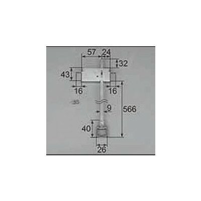 LIXIL/TOSTEM 窓サッシ用部品 錠 雨戸：雨戸錠上用[CELZ203] [リクシル][トステム]