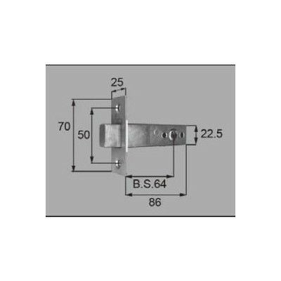LIXIL/TOSTEM ドア引戸用部品 錠 玄関店舗勝手口テラスドア 箱錠：サブ箱錠[AZWZ754] [リクシル][トステム]