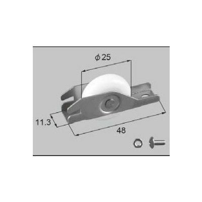 LIXIL/TOSTEM 窓サッシ用部品 戸車 雨戸：戸車7分溝用(旧ミゾ用)[AZWS609] [リクシル][トステム] 2枚目