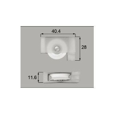 LIXIL/TOSTEM 窓サッシ用部品 戸車 アルミサッシ：戸車[AZWS016] [リクシル][トステム]