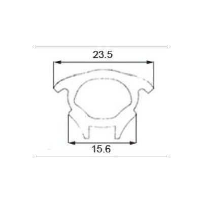 LIXIL/TOSTEM ドア引戸用部品 気密材パッキン 玄関店舗勝手口引戸：戸当り合掌パッキン[AZWB945] [リクシル][トステム]