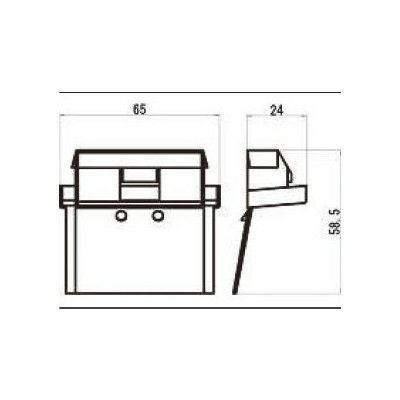 LIXIL/TOSTEM 窓サッシ用部品 キャップ・カバー 装飾窓：召内上下キャップ[AZGB0013] [リクシル][トステム]