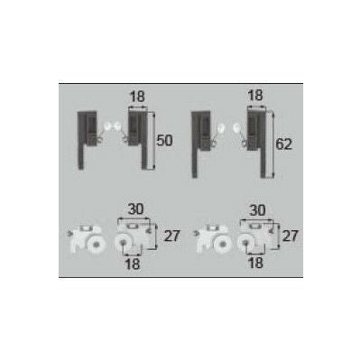 LIXIL/TOSTEM 窓サッシ用部品 戸車 網戸：戸車振れ止め(テラス:2枚建て、ランマ付き)[ABYB531] [リクシル][トステム]