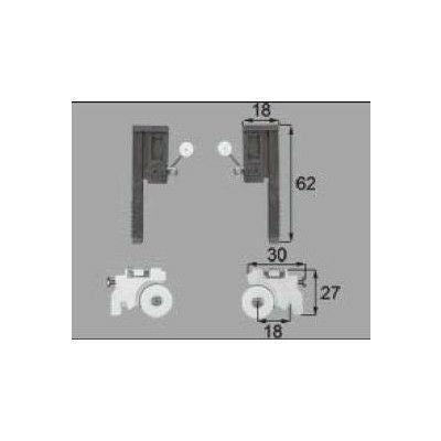 LIXIL/TOSTEM 窓サッシ用部品 戸車 網戸：戸車振れ止め(テラス:2枚建て)[ABYB521] [リクシル][トステム]