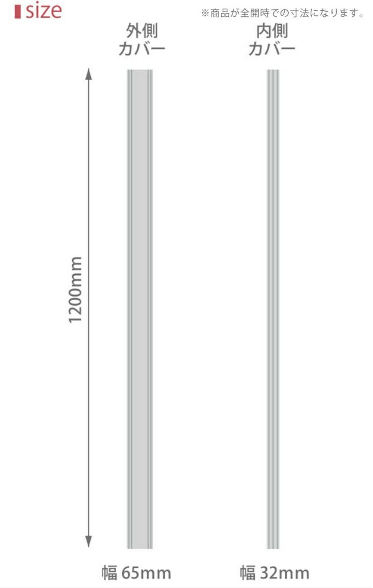 コーナーガード ドア 扉 ストッパー フィンガーアラート Finger Alert 内側1本 外側1本 高さ120cm ドアの両側をカバー 2枚目