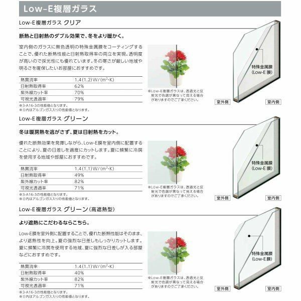 引き違い窓 16007 サーモスL W1640×H770mm LIXIL リクシル アルミサッシ 樹脂サッシ 断熱 樹脂アルミ複合窓 2枚建 引違い窓 半外付型 複層ガラス 樹脂窓 ハイブリッドサッシ 住宅用 家  おたすけ リフォーム DIY 4枚目