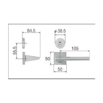 LIXIL/TOSTEM リビング建材用部品 ドア ハンドル：スタイルJタイプ把手表示錠[MZTZTJH52] [リクシル][トステム]