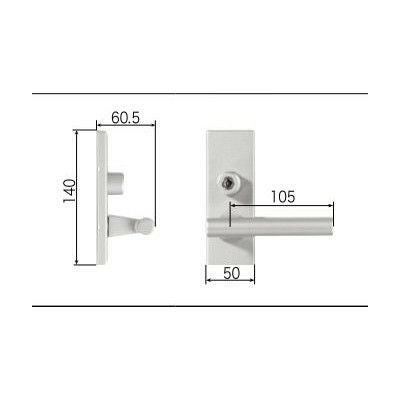 LIXIL/TOSTEM リビング建材用部品 ドア ハンドル：スタイルEタイプ把手