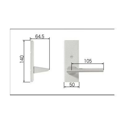LIXIL/TOSTEM リビング建材用部品 ドア ハンドル：スタイルEタイプ把手