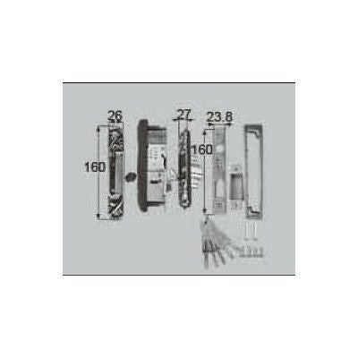 LIXIL/TOSTEM ドア引戸用部品 錠 玄関・店舗・勝手口引戸 召合せ錠：内外錠[L2Y13] [リクシル][トステム]