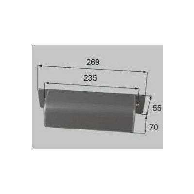 LIXIL/TOSTEM ドア引戸用部品 ポスト 玄関店舗勝手口テラスドア：ポスト目隠し(B用)[L1X46] [リクシル][トステム]
