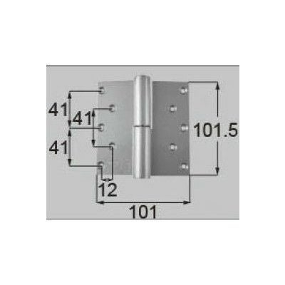 LIXIL/TOSTEM ドア引戸用部品 丁番 玄関店舗勝手口テラスドア：丁番 プレナス用左吊 L[DCLZ718] [リクシル][トステム]
