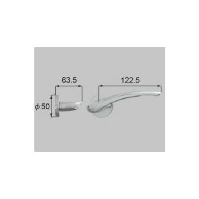 LIXIL/TOSTEM リビング建材用部品 ドア ハンドル：セレクトD丸座ハンドル空錠[MZSZFD012] [リクシル][トステム]