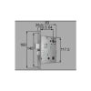 LIXIL/TOSTEM ドア引戸用部品 錠 玄関店舗勝手口テラスドア 箱錠：箱錠195(メイン)[AZWZ753] [リクシル][トステム]