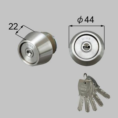 LIXIL/TOSTEM製玄関ドア用ドア錠セット（MIWA DNシリンダー） DDZZ3023【リクシル】【トステム】