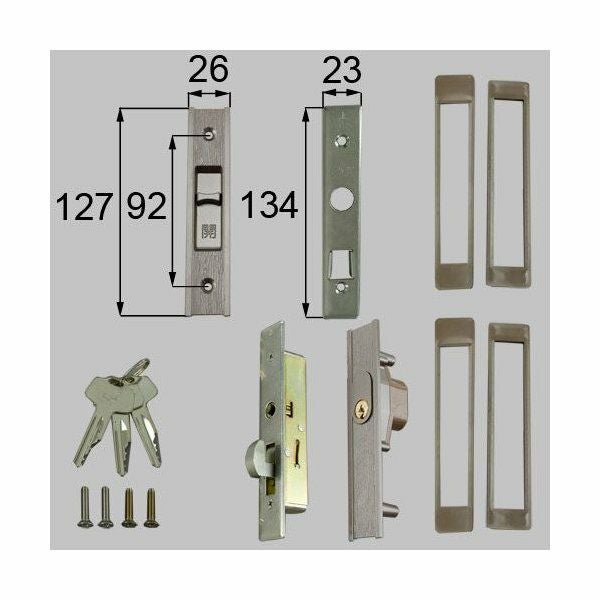 LIXIL/TOSTEM製玄関引戸用召合錠 内外錠 L2Y17【リクシル】【トステム】
