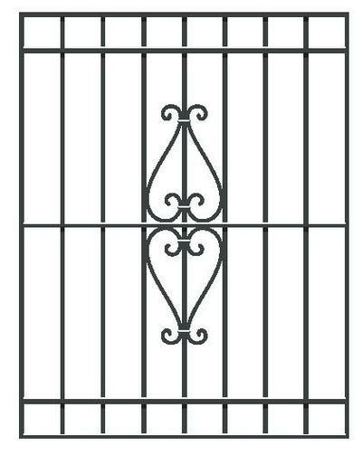 鋳物面格子 スパニッシュ型 06009 W810×H1096mm 壁付 LIXIL/TOSTEM リクシル/トステム 窓サッシ アルミ面格子 デザイン格子 おしゃれ 後付け リフォーム DIY