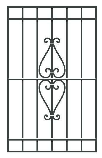 鋳物面格子 スパニッシュ型 03609 W640×H1096mm 壁付 LIXIL/TOSTEM リクシル/トステム 窓サッシ アルミ面格子 デザイン格子 おしゃれ 後付け リフォーム DIY