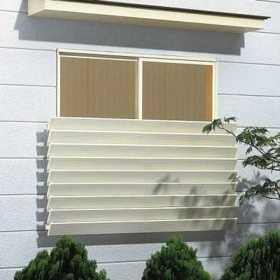 ウィンバイザー アルミタイプ ELG-1407 W1420×H765.5mm 目隠しガラリ